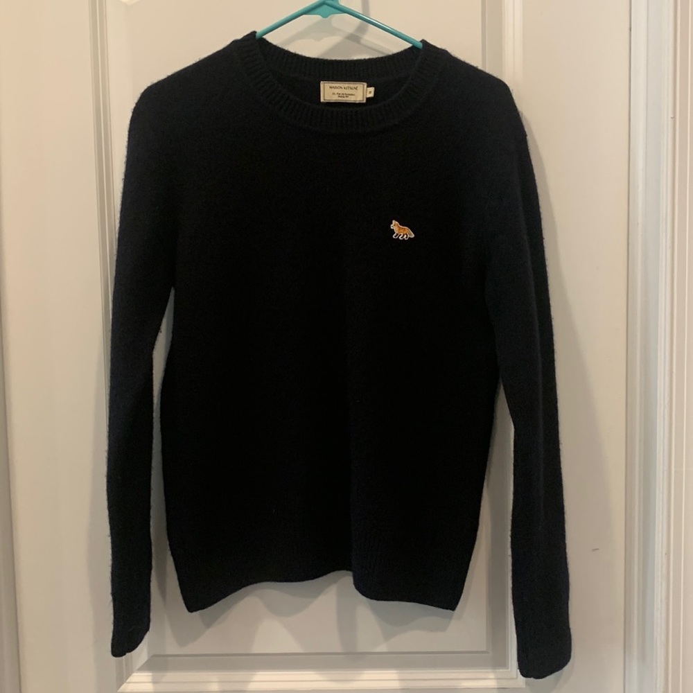 Maison Kitsune Lambs Wool Baby Fox Sweater